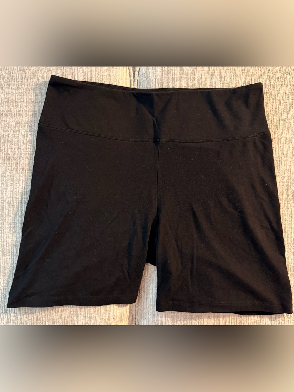 High-Rise Black Women's Bike Shorts